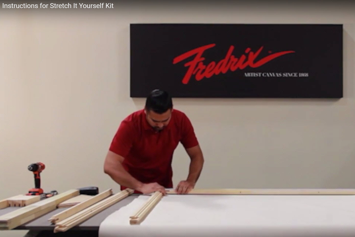 Fredrix Pro Series Dixie Cotton Canvas Kit BLICK art materials